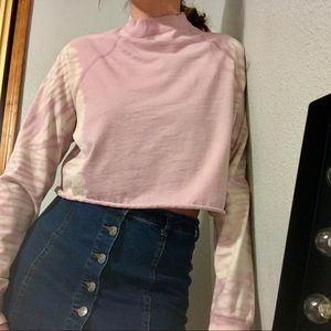 LMC Cropped Mock Neck Long Sleeve
